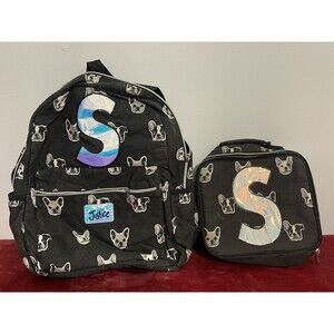 JUSTICE PUPPY BACKPACK INITIAL “S” IRIDESCENT SUPER CUTE!!